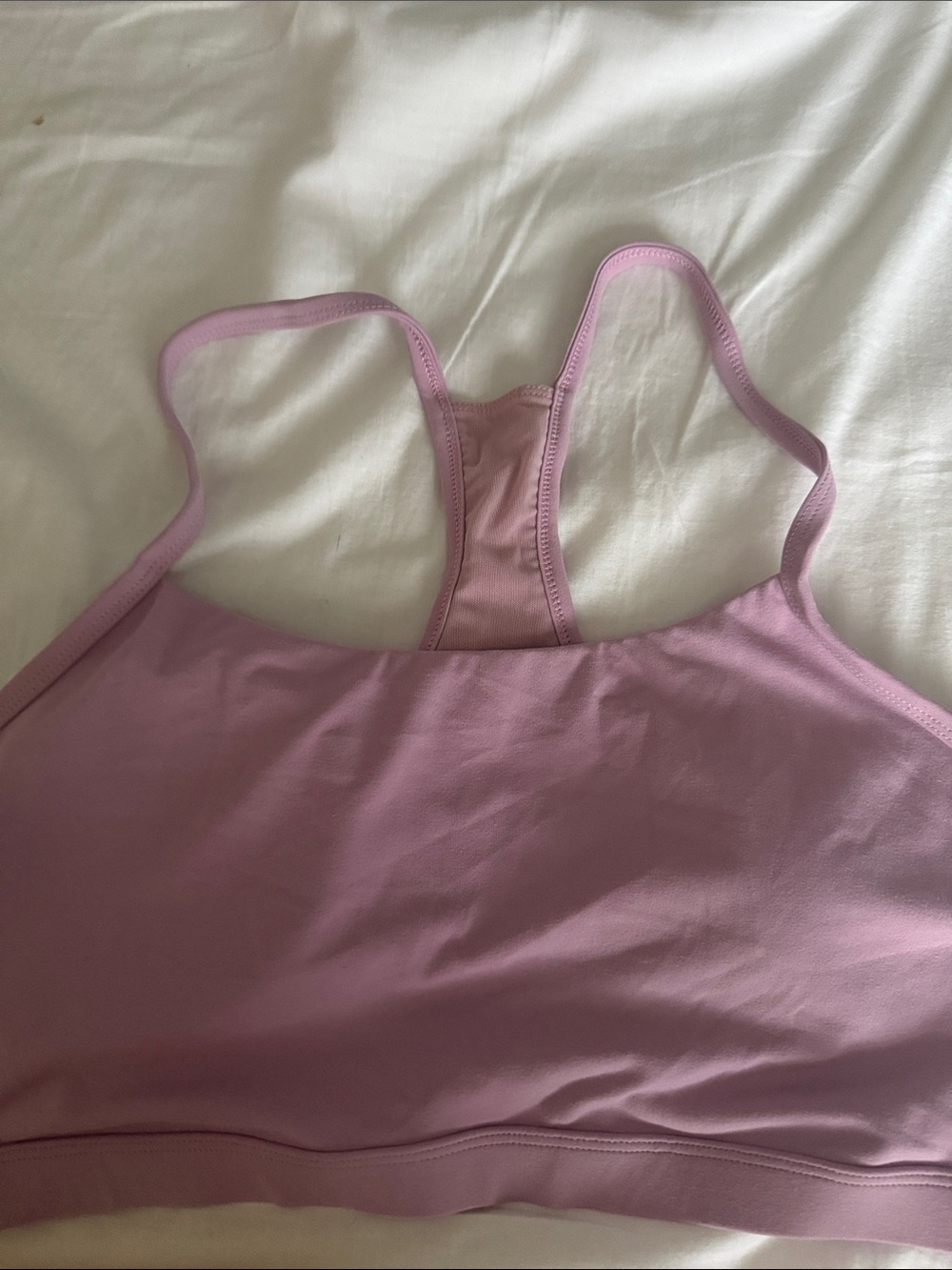Fabletics Dusty Pink Racerback Sports Bralette